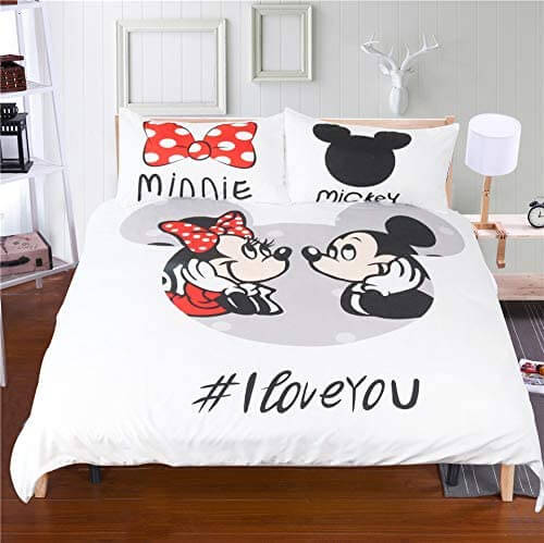 Mickey and Minnie Mouse Duvet set for kids by Evday.