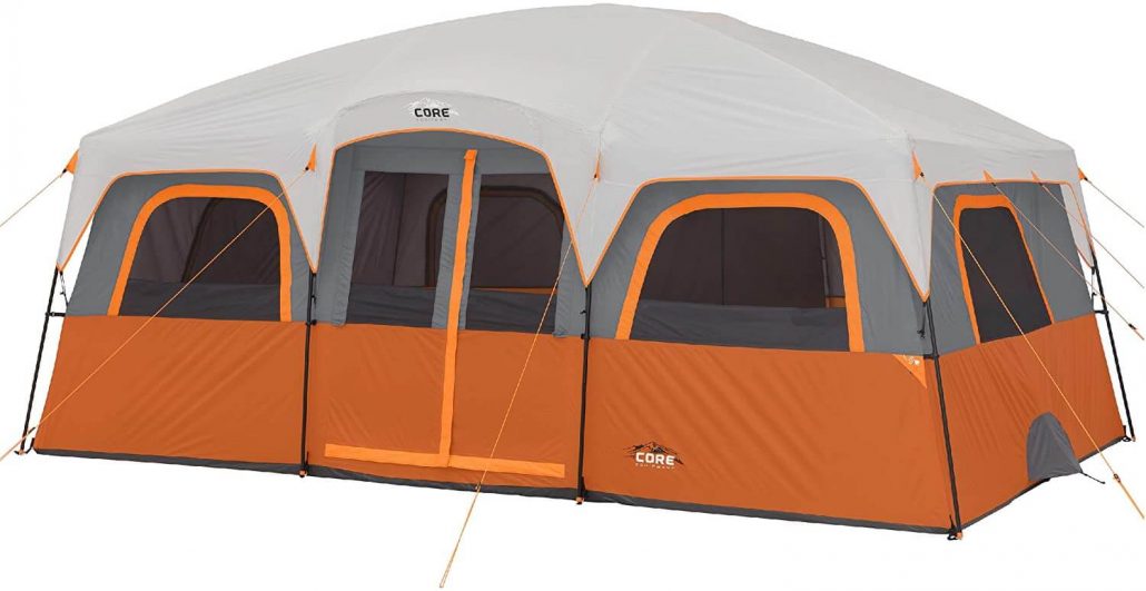 Extra large 12 person family camping tent by Core.